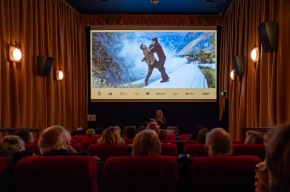 Festival Director, Michaela Bolzan introduces Mission: Impossible – Dead Reckoning Part One. Photo by Greg Jackson.