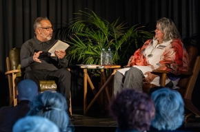 Atul Joshi interviews Dr Debra Dank about her latest book – We Come With This Place. Photo by Greg Jackson.
